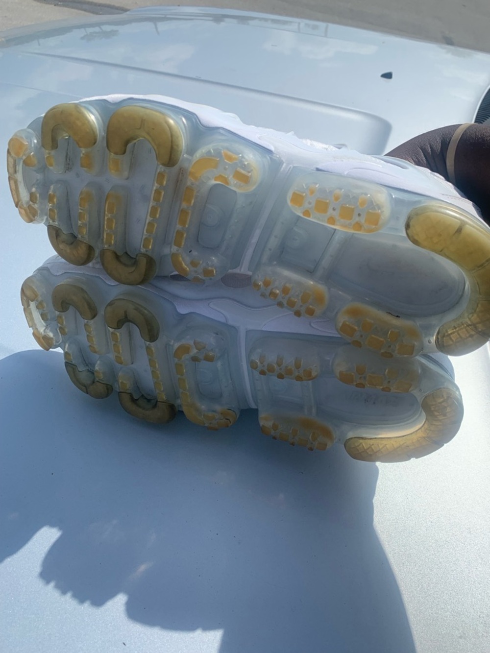 Nike White Air Vapormax Plus Lightweight Sneakers - Picture 4 of 8